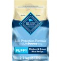 Blue Buffalo Life Protection Formula Natural Puppy Chicken Dry Dog Food, 2.7-kg bag