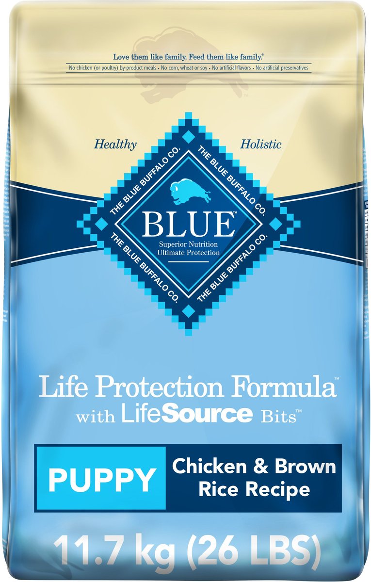 BLUE BUFFALO Life Protection Formula Natural Puppy Chicken Dry Dog Food 11.7 kg bag Chewy Canada