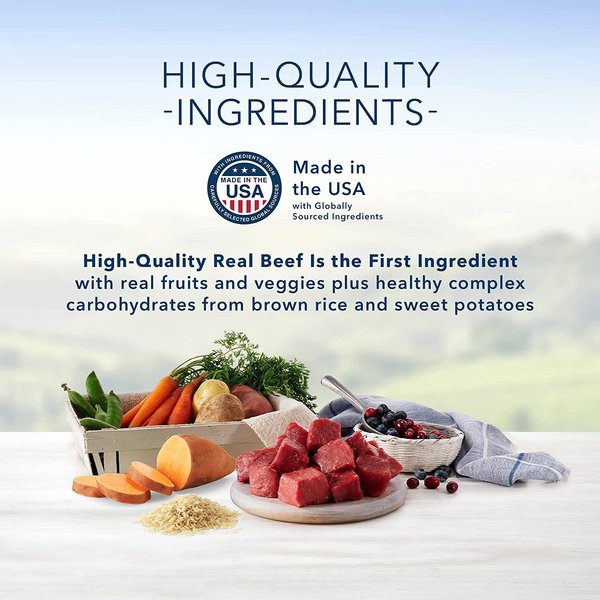 Show full view: Blue Buffalo Life Protection Formula Natural Small Breed Adult Beef Dry Dog Food, 6.8-kg bag slide 5 of 7