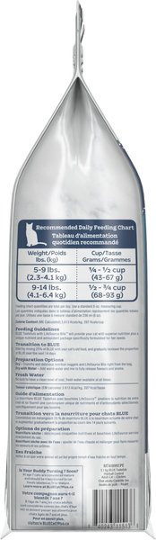 Show full view: Blue Buffalo Tastefuls Natural Hairball Adult Indoor Chicken Dry Cat Food, 3.1-kg bag slide 4 of 8