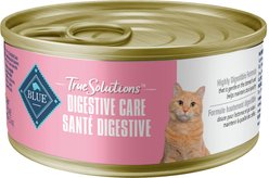 Blue Buffalo True Solutions Natural Digestive Care Adult Wet Cat Food, 155-g can, case of 24