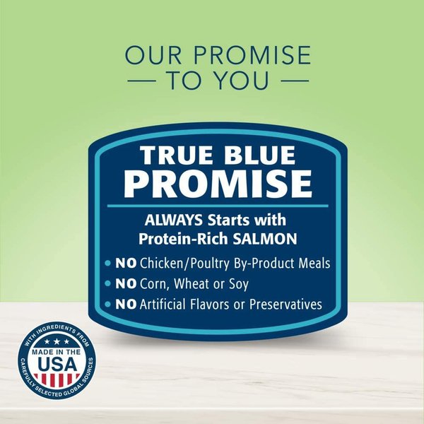 Show full view: Blue Buffalo True Solutions Natural Skin & Coat Care Adult Wet Cat Food, 155-g can, case of 24 slide 6 of 7