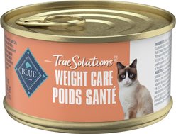 Blue Buffalo True Solutions Natural Weight Care Adult Wet Cat Food, 85-g can, case of 24