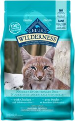 Blue Buffalo Wilderness Indoor Hairball Control Chicken Grain-Free Adult Dry Cat Food, 2.2-kg bag