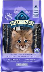 Blue Buffalo Wilderness Chicken Grain-Free Kitten Dry Cat Food, 2.2-kg bag