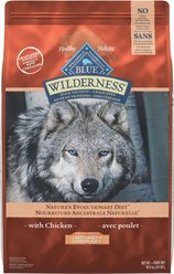 Blue Buffalo Wilderness Adult Grain-Free Natural Large Breed Adult Chicken Dry Dog Food, 10.8-kg bag