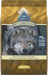 Blue Buffalo Wilderness More Meat & Wholesome Grains Healthy Weight Chicken Adult Dry Dog Food, 10.8-kg bag