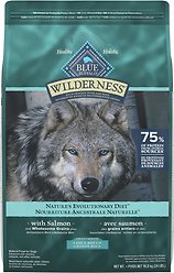 Blue Buffalo Wilderness More Meat & Wholesome Grains Large Breed Adult Salmon Dry Dog Food, 10.8-kg bag