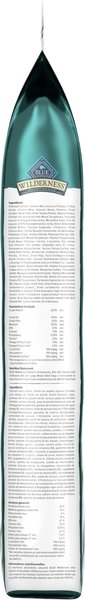 Show full view: Blue Buffalo Wilderness More Meat & Wholesome Grains Large Breed Adult Salmon Dry Dog Food, 10.8-kg bag slide 4 of 10