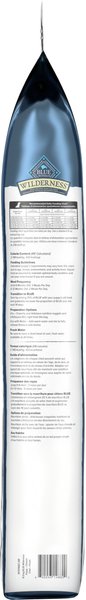 Show full view: Blue Buffalo Wilderness More Meat & Wholesome Grains High-Protein Puppy Chicken Dry Dog Food, 10.8-kg bag slide 3 of 10