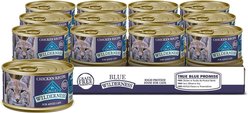 Blue Buffalo Wilderness Natural Chicken Adult Wet Cat Food, 155-g can, case of 24