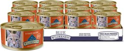 Blue Buffalo Wilderness Nautral Turkey Adult Wet Cat Food, 155-g can, case of 24