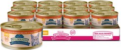 Blue Buffalo Wilderness Wild Delights Natural Chicken & Turkey Flaked Adult Wet Cat Food, 5.5-oz can, case of 24
