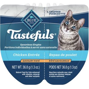 BLUE BUFFALO Tastefuls Natural Adult 7 Chicken Dry Cat Food 3.1