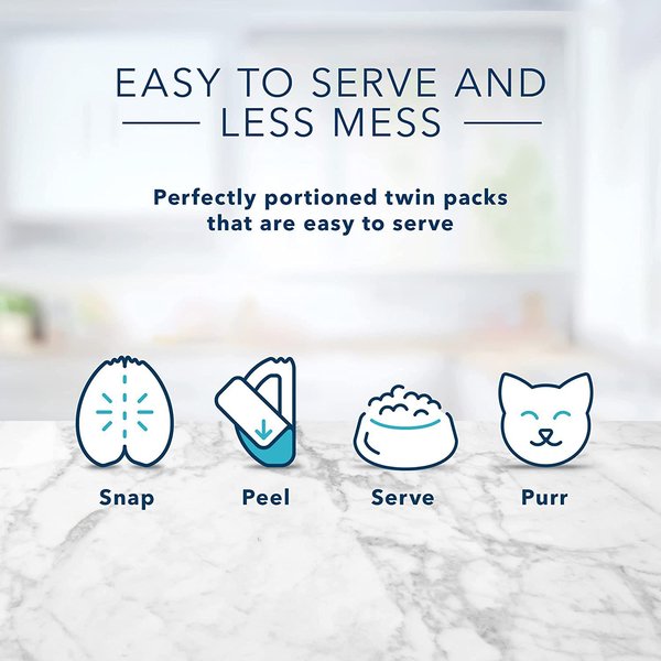 Show full view: Blue Buffalo Tastefuls Spoonless Singles Natural Chicken Entree Pate Adult Wet Cat Food, 2.6-oz can, case of 10 slide 3 of 7