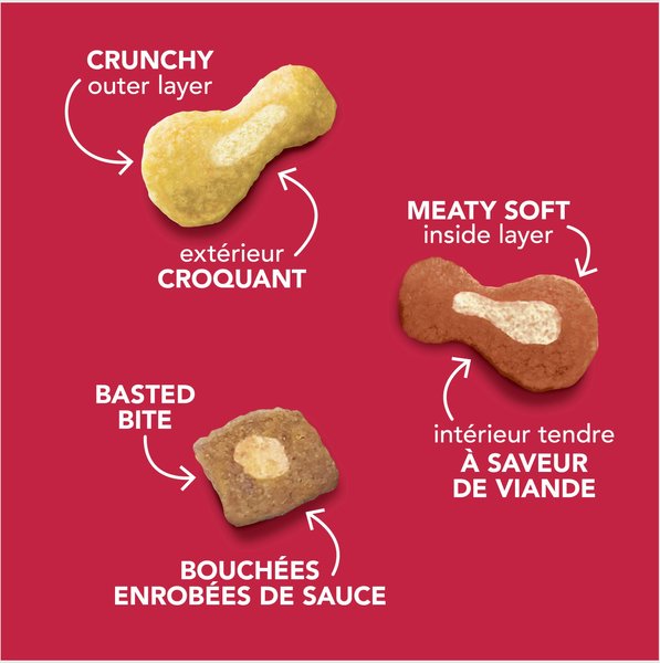 Show full view: Meow Mix Tasty Layers Beef & Salmon Flavour Dry Cat Food, 1.36-kg bag slide 3 of 9