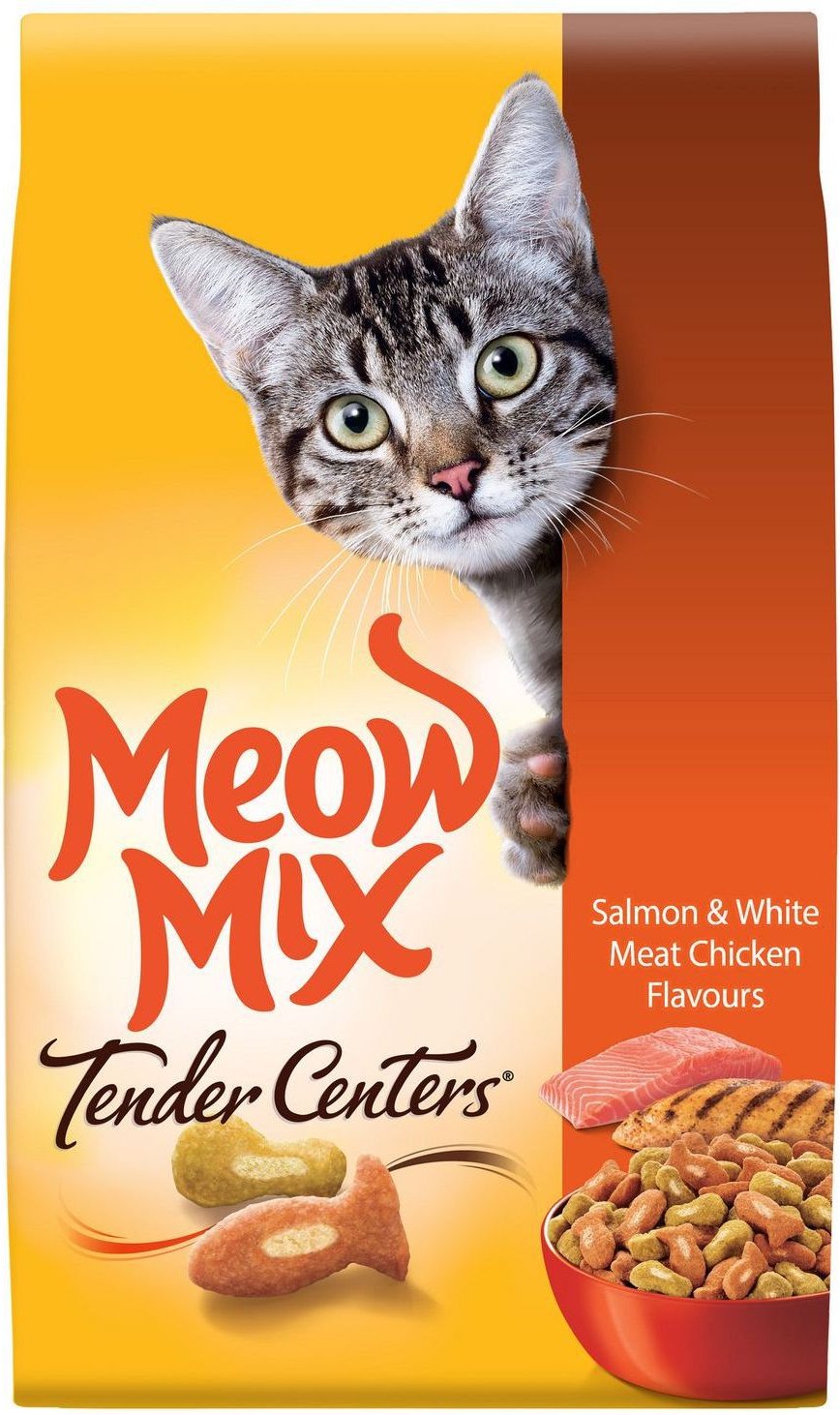 MEOW MIX Tender Centers Salmon Chicken Flavours Dry Cat