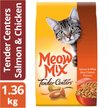 Show in main carousel: Meow Mix Tender Centers Salmon & Chicken Flavours Dry Cat Food, 1.36-kg bag slide 8 of 9
