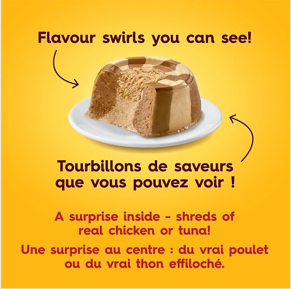 Show full view: Meow Mix Tasty Layers Tuna & Whitefish Recipe Wet Cat Food, 78-g can, case of 12 slide 4 of 9