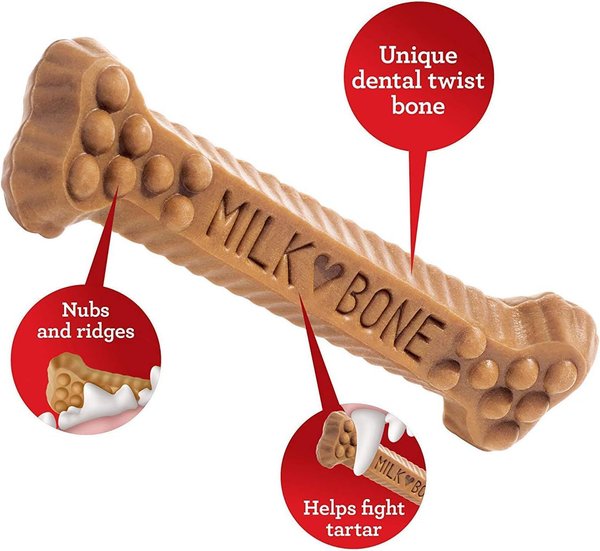 Show full view: Milk-Bone Brushing Chews Daily Medium Dental Dog Treats, 25 count slide 3 of 9