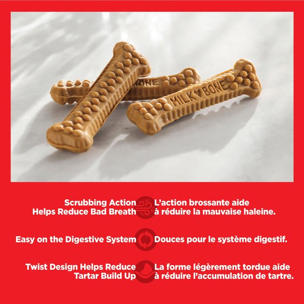 Show full view: Milk-Bone Brushing Chews Daily Small Dental Dog Treats, 48 count slide 4 of 9
