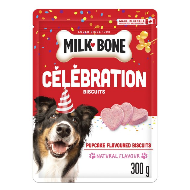 Milk Bone Celebration Pupcake Flavoured Biscuits Dog Treat 300g