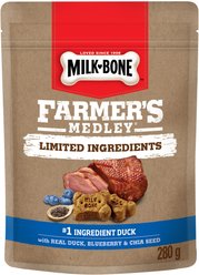Milk-Bone Farmer’s Medley Limited Ingredient Duck Dog Treats, 280-g bag