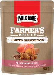 Milk-Bone Farmer’s Medley Limited Ingredient Salmon Dog Treats, 280-g bag
