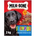 Milk-Bone Flavour Snacks Assorted Meat Flavours Medium Crunchy Biscuit Dog Treats, 2-kg box