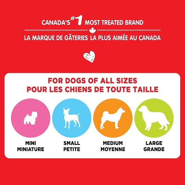 Show full view: Milk-Bone Flavour Snacks Assorted Meat Flavours Medium Crunchy Biscuit Dog Treats, 2-kg box slide 5 of 9