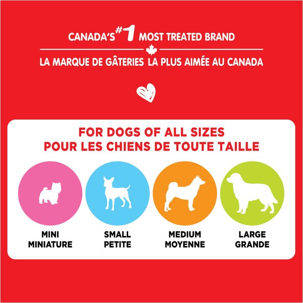 Show full view: Milk-Bone Flavour Snacks Assorted Meat Flavours Medium Crunchy Biscuit Dog Treats, 6.5-kg tub slide 5 of 9