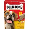 Milk-Bone Flavour Snacks Milk & Peanut Butter Flavour Crunchy Biscuit Dog Treats, 800-g box