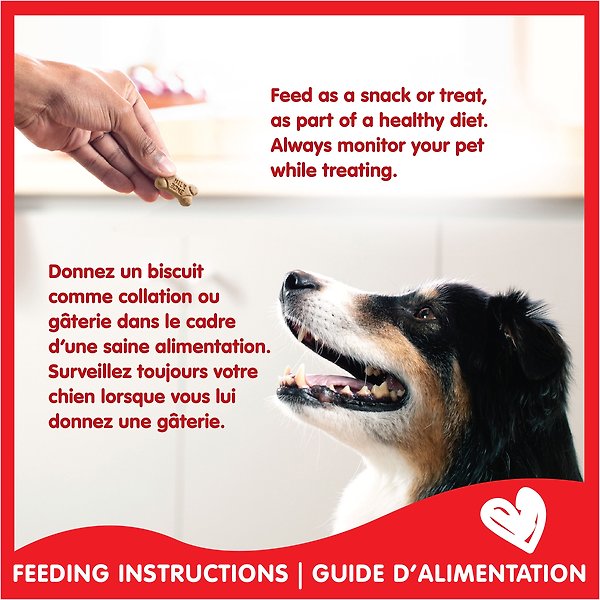 Show full view: Milk-Bone Flavour Snacks Assorted Meat Flavours Mini's Crunchy Biscuit Dog Treats, 850-g box slide 6 of 9