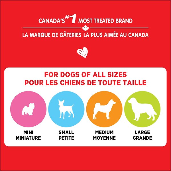 Show full view: Milk-Bone Flavour Snacks Assorted Meat Flavours Small Crunchy Biscuit Dog Treats, 800-g box slide 5 of 9