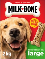 Milk-Bone Original Crunchy Biscuit Large Dog Treats, 2-kg box