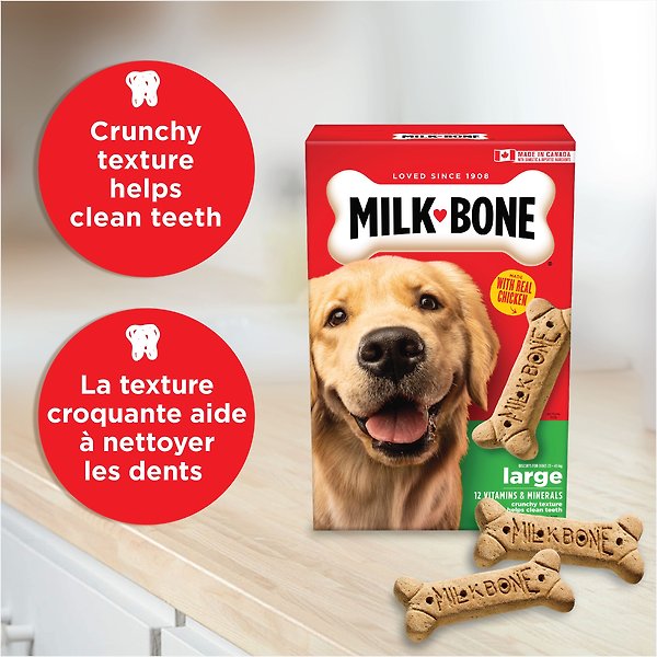 Show full view: Milk-Bone Original Crunchy Biscuit Large Dog Treats, 2-kg box slide 4 of 9