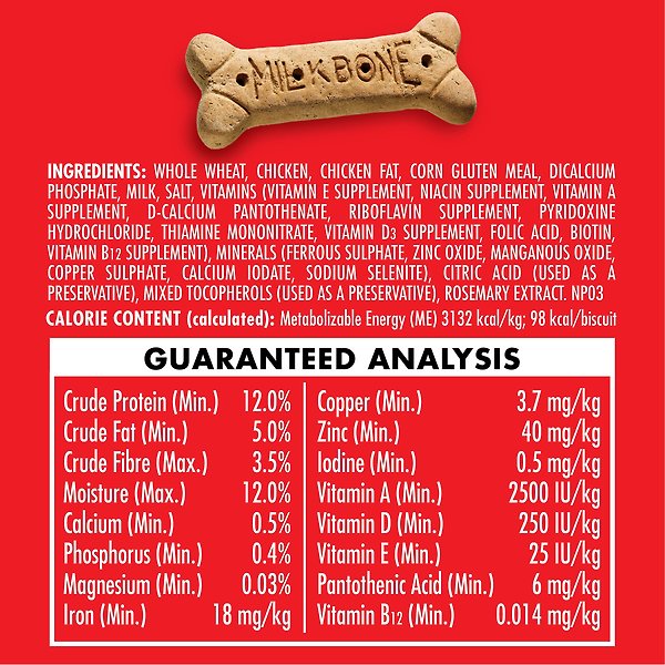 Show full view: Milk-Bone Original Crunchy Biscuit Large Dog Treats, 900-g box slide 7 of 9