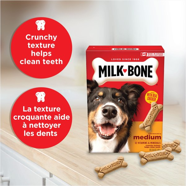 Show full view: Milk-Bone Original Crunchy Biscuit Medium Dog Treats, 900-g box slide 3 of 8