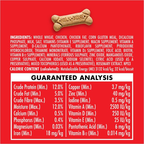 Show full view: Milk-Bone Original Crunchy Biscuit Medium Dog Treats, 900-g box slide 6 of 8