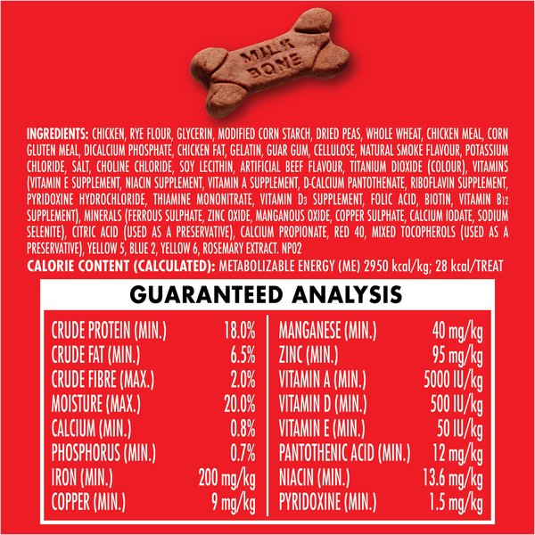 Show full view: Milk-Bone Beef Steak Flavour Soft & Chewy Dog Treats, 708-g tub slide 7 of 9