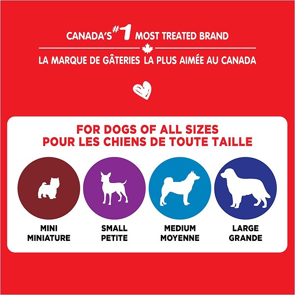 Show full view: Milk-Bone Steak & Cheese Flavour Soft & Chewy Dog Treats, 113-g bag slide 5 of 8