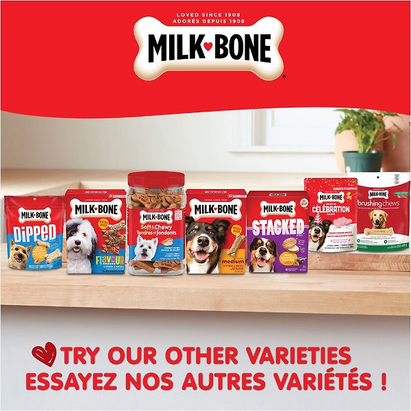 Show full view: Milk-Bone GravyBones Meat & Chicken Flavour Dog Treats, 750-g box slide 8 of 9