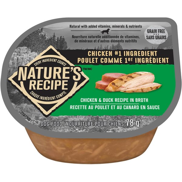 NATURE S RECIPE Chicken Recipe in Broth Wet Dog Food 78 g can