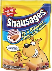 Snausages In a Blanket Beef & Cheese Flavour Dog Treats, 708-g bag