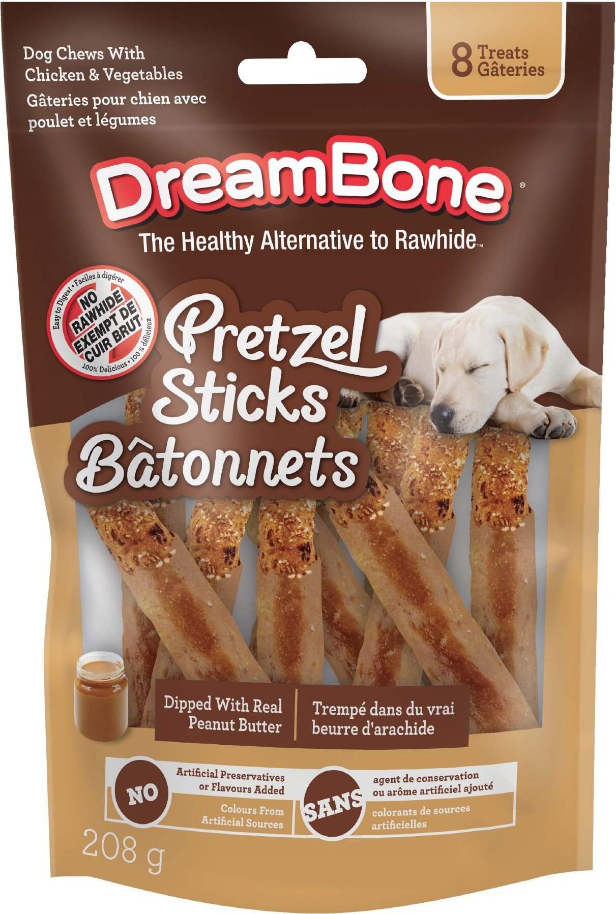 Dreambone mini chicken wrapped chews with peanut butter best sale