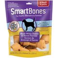 SmartBones Bacon & Cheese Small Bones Dog Treats, 6 count