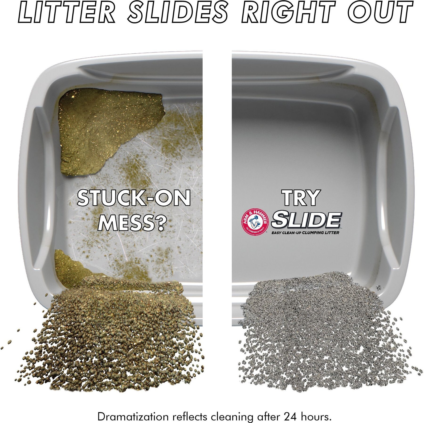 Clump and seal slide litter best sale