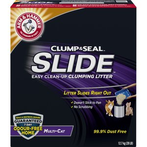 Arm & Hammer Litter Clump & Seal Slide Clumping Clay Cat Litter, 12.7-kg box