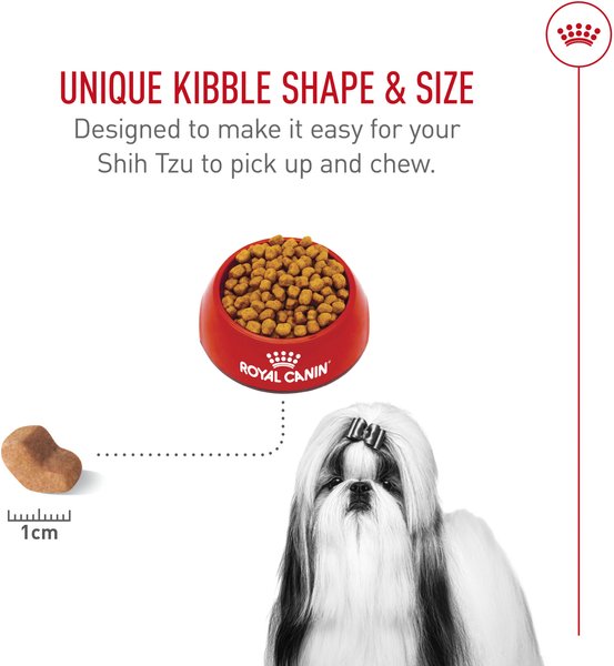 Show full view: Royal Canin Breed Health Nutrition Shih Tzu Adult Dry Dog Food, 4.54-kg bag slide 4 of 9