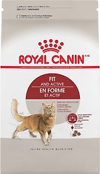 Royal Canin Feline Health Nutrition Fit And Active Adult Dry Cat Food, 3.178-kg bag